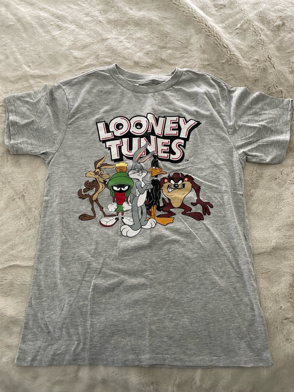 Warner Bros. Gray Looney Tunes Logo Tee